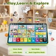 thumbnail image 3 of Learning Toys Tablet for Toddlers 1-3, Montessori Toys with Music & Sound, 3 Language Educational Toys, Speech Musical Toys, Early Development Gift for Boys Girls 1 2 3 Years Old (Green), 3 of 9