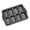 Black Miniloaf 8 Cup, variant on Nonstick Mini Muffin Pan With Divider 1 Pack 48 Small Tiny Cup All Edges Non Stick Square Cupcake Baking Sheet Tin Tray Carbon Steel Bakeware Individual -