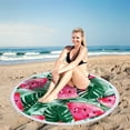 thumbnail image 5 of Summer Savings Clearance! Boovnll 60" Round Beach Towels, High Absorbent Quick Dry Sand Free Microfiber Lightweight Beach Towel for Beach, Yoga, Gym, Pool, Beach Accessories, Beach Towels Oversized, 5 of 6