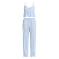 thumbnail image 3 of No Boundaries Eyelet Cami and Pants Sleep Set, 2-Piece, Women's XS-XXL, 3 of 4