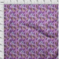 thumbnail image 4 of oneOone Rayon Purple Fabric Tropical Leaf Dress Material Fabric Print Fabric By The Yard 56 Inch Wide, 4 of 5