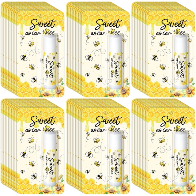 Bálsamo labial Sacubee Sweet as Can Bee Baby Shower, paquete de 30