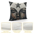 thumbnail image 4 of YINGXI Pillow Cover,Black White Reversible Prin , Style Couch Pillow Coverr or Sofa 18x18in, 4 of 5