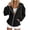 BF32_Black, variant on Womens Zip Up Hoodies Lightweight Oversized Corduroy Jackets Fall Winter Casual Long Sleeve Sweatshirts with Pockets Light Blue S