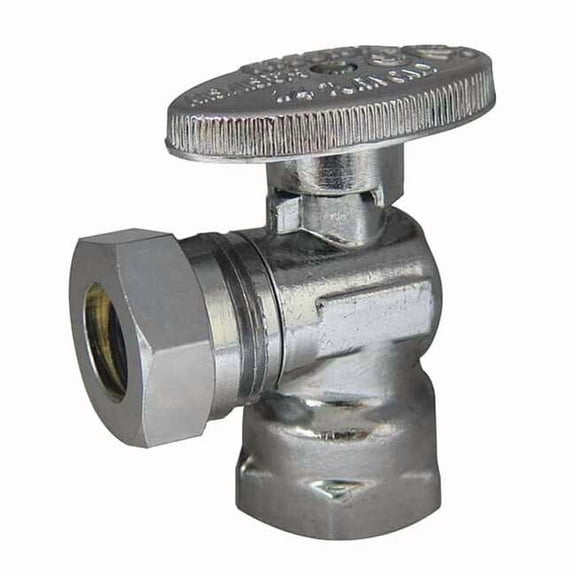 Kissler Water Supply Stop,Brass,1/4-Turn,1/2" 88-9235