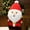 A, variant on Jpxdew 10 Inch Santa Claus Plush Stuffed Doll, Soft Christmas Plush Toy, Santa Doll for Christmas Decorations, Cute Gift for Family