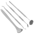 thumbnail image 5 of 4pcs herramientas dentales de acero inoxidable de acero inoxidable Removedor de placa profesional Dientes Limpieza de herramientas de limpieza (plata), 5 of 5