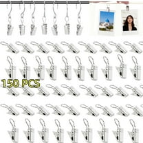 CCF 150pcs Curtain Clip Hook Set Clips for Art Craft Display, Home Decoration, Party String Lights