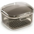 thumbnail image 1 of Denture Case with Strainer, Dentures Holder for Cleaning Teeth Container, Black, 1 of 4