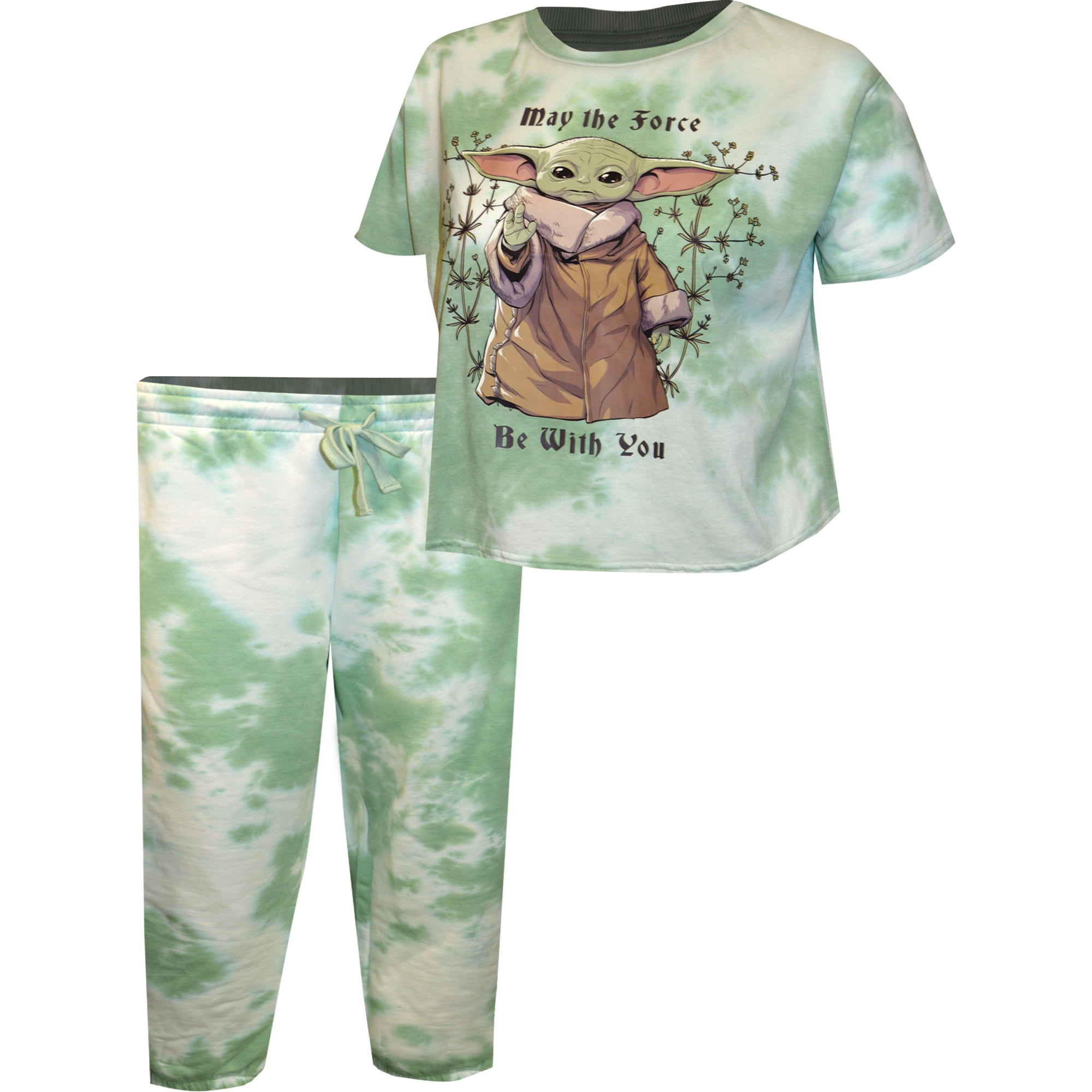Mad Engine Womens Star Wars Mandalorian The Child Grogu Plus Size Pajama 1X