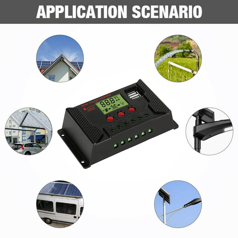 10A Solar Charger Controller Solar Panel Battery Intelligent