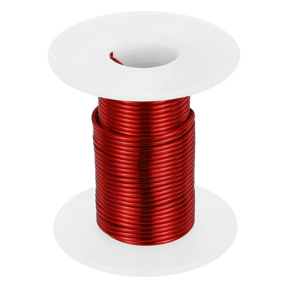 16 AWG Magnet Wire, 2 oz Magnetic Coil Wire, 155C(311F), Red,White