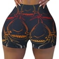 thumbnail image 2 of Haiem Cartoon Sharks No Front Seam Biker Shorts for Women Yoga Workout Gym Bike Shorts with Tummy Control Moisture-Wicking-Small, 2 of 9