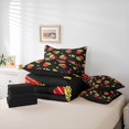 thumbnail image 6 of Manfei Cinema Popcorn 7-Piece Twin Bedding Sets,Movie Time Bedding Comforter Set,Red Yellow Black Sheet Sets For Girl,Microfiber Bedroom Decor Reversible, 6 of 8