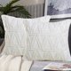 thumbnail image 3 of Paquete de 2 fundas de almohada decorativas cortas de felpa suave funda de cojín de estilo lujoso funda de almohada para sofá dormitorio cuadrado Xemadio 222176-1, 3 of 9
