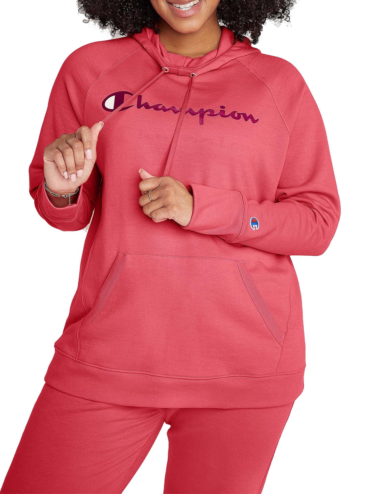 Champion Women's Plus Size Powerblend Logo Graphic Hoodie