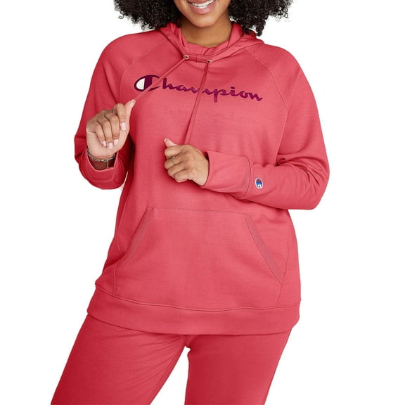 Champion Women's Plus Size Powerblend Logo Graphic Hoodie