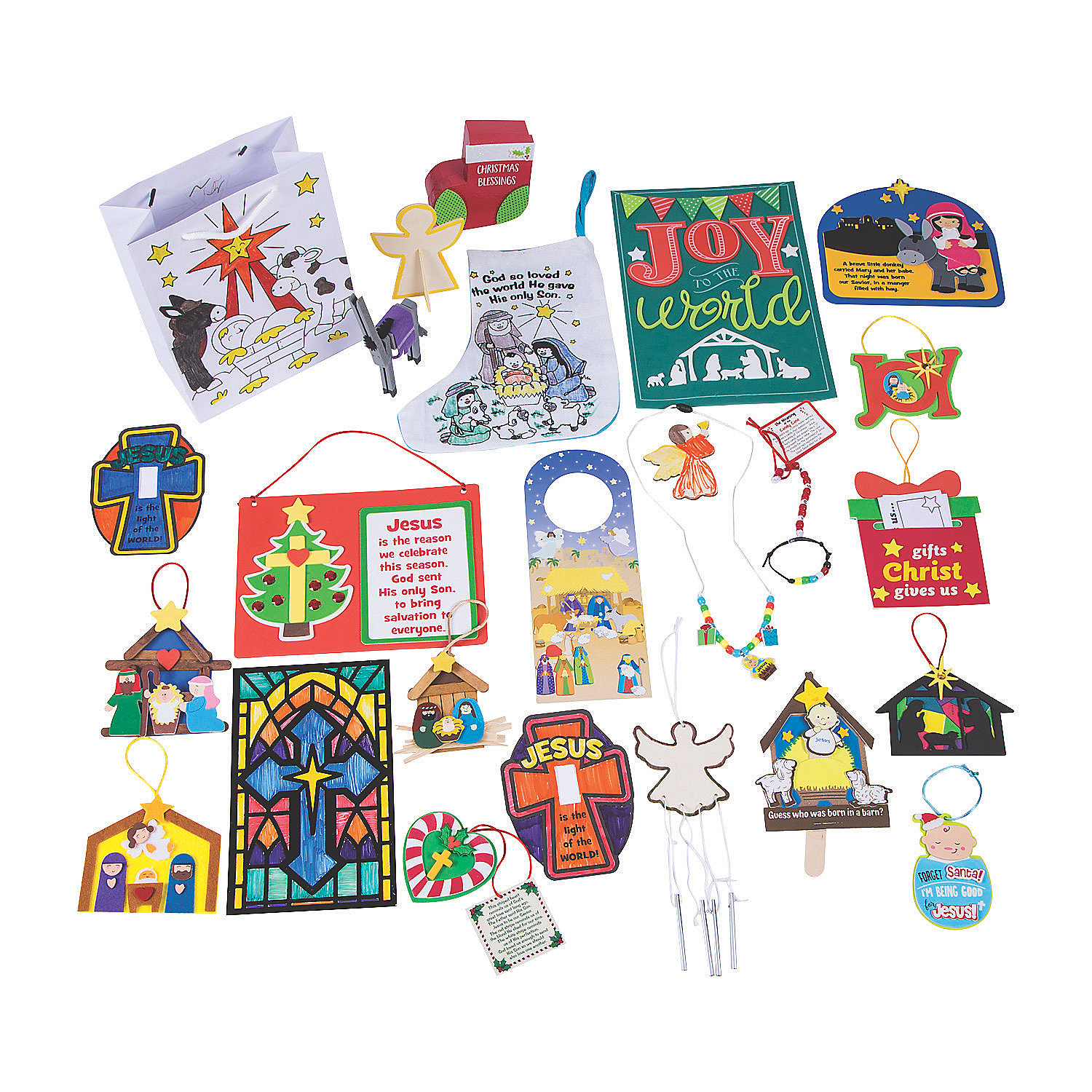 Download Religious Cntdwn To Christmas Craft Asst Craft Kits 24 Pieces Walmart Com Walmart Com PSD Mockup Templates