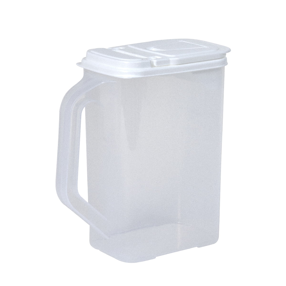 Buddeez All-Purpose Plastic Storage Dispenser with Dual-Use Lid (Sugar, Flour), 9"L x 5"W x 10"H