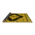 thumbnail image 2 of Ahgly Company Indoor Square Abstract Yellow Modern Area Rugs, 4' Square, 2 of 4