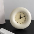 thumbnail image 3 of Reloj de pared pequeño redondo minimalista moderno con decoración de escritorio silencioso., 3 of 5