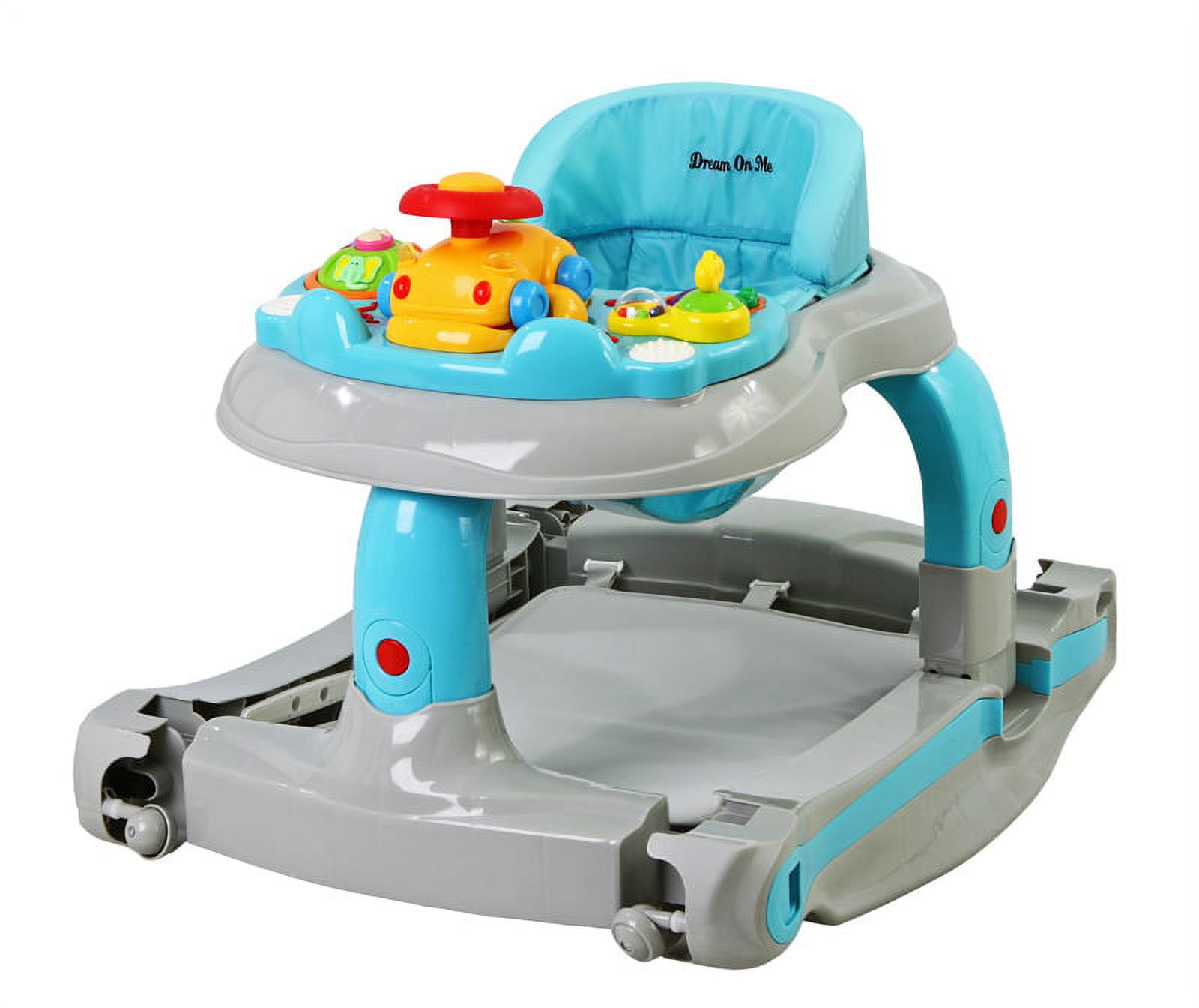 Dream On Me - 2-in-1 Baby Tunes Musical Activity Walker and Rocker, Gray - image 3 of 4