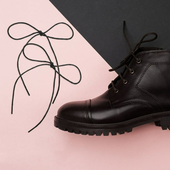 TABLZONE Black Cotton , 4 Pairs, and Versatile Replacement Laces for Shoes, Sneakers, and Boots