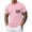 Pink, variant on TKKCS Mens Short Sleeve T-Shirt with Print Pocket- Pullover Lightweight Summer Casual Breathable Crew Neck Tees Light Blue Size 2XL