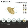 thumbnail image 4 of Kingston Brass K135A0MB Victorian 5-1/4-Inch Round Raindrop Brass Shower Head in Matte Black, 4 of 4