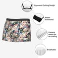 thumbnail image 3 of Fuzoiu Colorful Flowers Print Men's Ultra Breathable Underwear,No Riding Up Boxer Briefs with ComfortFlexible Waistband-XX-Large, 3 of 5