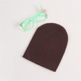 thumbnail image 2 of Cuoff hats Baby Beanie Hat Boy Girls Soft Hat Children Winter Warm Kids Knitted Cap Brown One size Knitting Yarn, 2 of 2