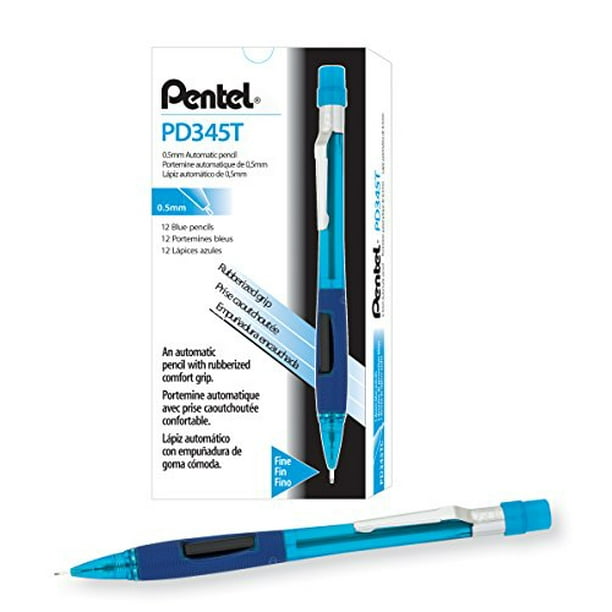 Pentel Quicker Clicker Automatic Pencil, 0.5mm Lead Size, Transparent