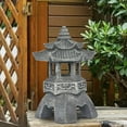 thumbnail image 6 of Pagoda Garden Statues Solar Powered Statue Japanese Garden Outdoor Zen Decorations For Home Yard Sculptures & Statues Home Decor, 6 of 7
