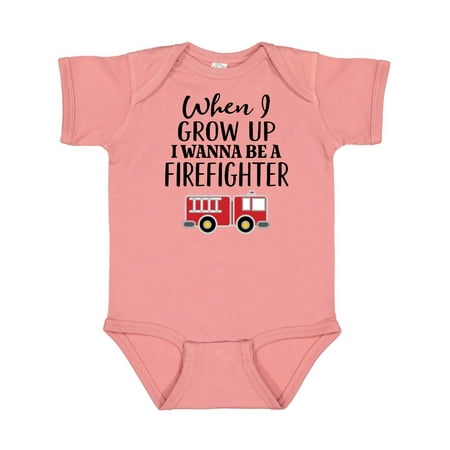 

Inktastic Future Firefighter Kids Fireman Gift Baby Boy Bodysuit