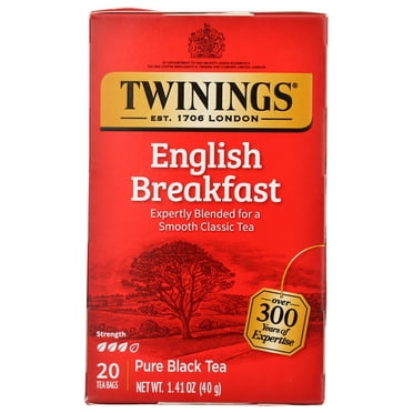 Pack of 2 Twinings Tea From Grosvenor, Tea English Breakfast, 20 Count