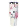 thumbnail image 2 of The Aristocats 40 Oz Tumbler With Handle And Straw, Stainless Steel Vacuum Travel Mug, Double Wall Vacuum Insulated Tumbler With Lid, Water Bottle for Gifts Party Office Coffee, 2 of 8