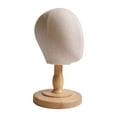thumbnail image 4 of Toysmith Stand for Kids Mannequin Head Portable with Wood Base Multifunctional Hat Holder Dome Model Head for Household Barbershop 50cm, 4 of 9