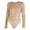 16Beige, variant on Crew Neck Bodysuit for Women Second-skin Feel Thong T-shirt Body Suits Tops
