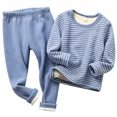 thumbnail image 5 of Sujetadores cálidos para niños, traje grueso con forro polar, abrigo de otoño, pantalones, Base de invierno para niñas, conjunto de 2 piezas a la moda, 5 of 5