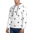 thumbnail image 3 of Naloa Hand Drawn Turtle Men's Casual Hooded Collar Drawstring Hoodies Pullover Sweatshirts Casual Long Sleeve Shirts-3X-Large, 3 of 7