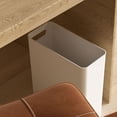 thumbnail image 6 of 10L Narrow Slim Trash Can for Kitchen Bedroom Bathroom, 5.2 Inch Wide Small Garbage Bin with Handle, Space-Saving Waste Basket for Tight Spaces, White, 6 of 6
