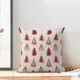 thumbnail image 2 of Christmas Pillow Covers 18x18 Inch Set of 2 Red Christmas Trees Throw Pillows Case,Holiday Outdoor Decorative Farmhouse Winter Decor Cushion Covers for Home Sofa Bed Couch, 2 of 4