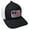 Black Heather, White Mesh, variant on American Cotton Boll Flag Trucker Mesh Snapback Hat- Graphite, White Mesh