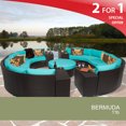 thumbnail image 2 of Bermuda 11 Piece Outdoor Wicker Patio Furniture Set 11b, 2 of 7