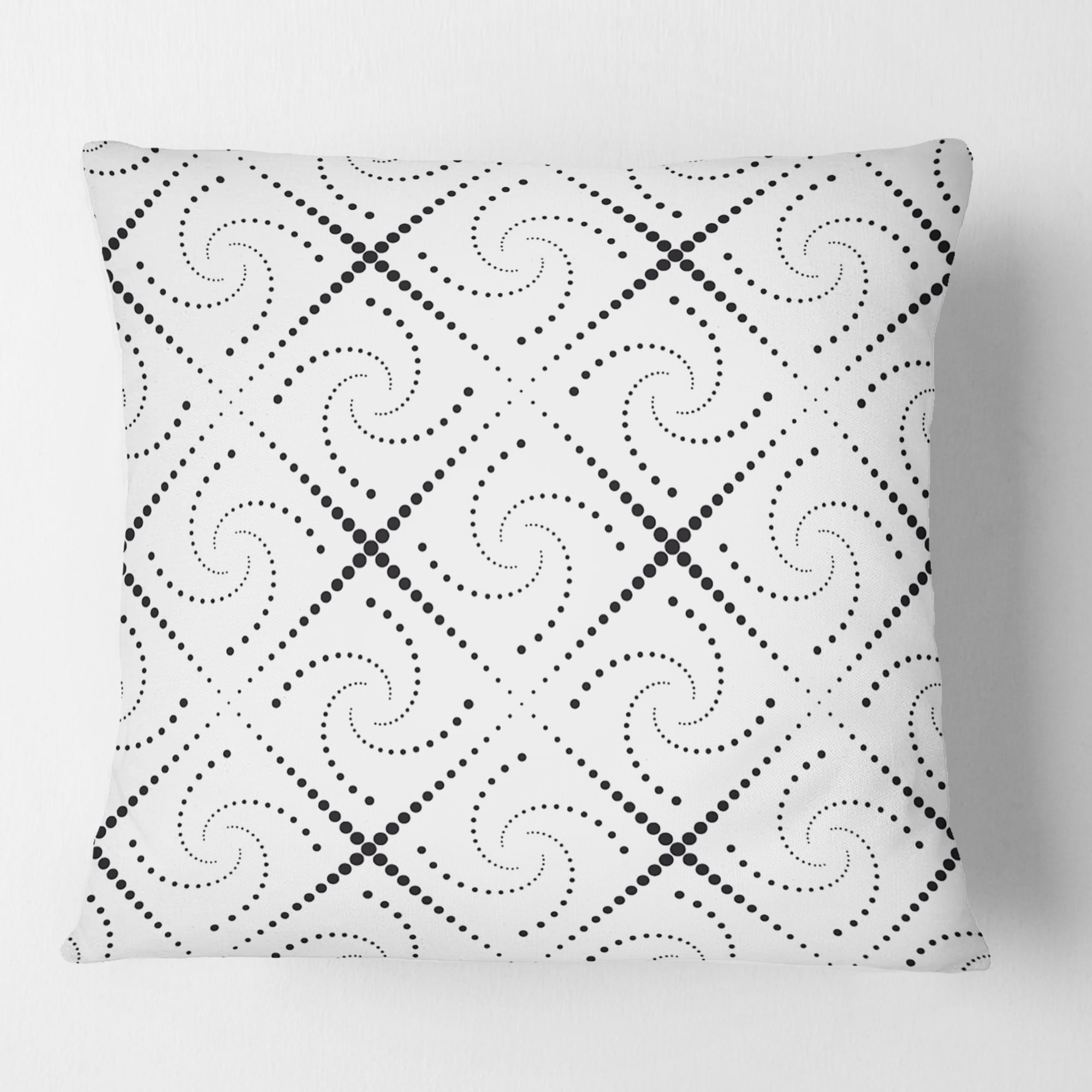 Designart Retro Geometrical Abstract Minimal Pattern III' Mid-Century Modern Throw Pillow - 16x16
