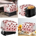 thumbnail image 2 of Renewold Red Heart Toaster Cover 4 Slice Valentine's Day Microwave Oven Dust Cover Anti-Scratch Covers Protection Appliance Cover Wide Slot Breadmaker Cover for Home, 2 of 6