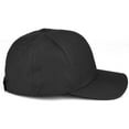 thumbnail image 3 of Daxton Premium Mid Profile Hat Semi Curved Visor Black Cap Black Gold Gothic Embroidered, Letter Q, 3 of 4