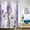 Purple, variant on Rustic Farmhouse Shower Curtain, Farm Blue Daisy Floral Flowers and Butterfly on Country Wooden Shower Curtain for Bathroom with 12PCS Hooks, 72X72IN