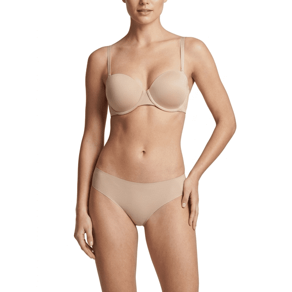 Jennifer IntimateWomen’s Lightly Lined Balconette Bra with Underwire Support Shiny Nylon Fabric Convertible Straps Double Layered Wing Support Available in Black Only Sizes (32B-40C)