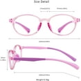 thumbnail image 4 of LifeArt Kid Blue Light Blocking Glasses, Filter 85% of Harmful Blue Light, Anti Eyestrain and Blurry, Computer Glasses (Pink Purple), 4 of 5